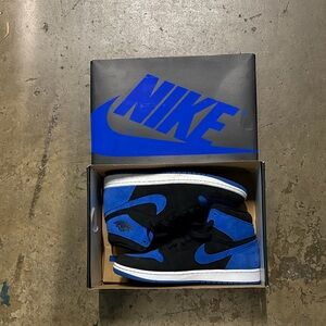 Nike Air Jordan 1 High OG Black and Blue Sneakers